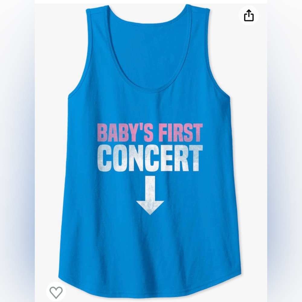 Maternity Baby's First Concert Tank Top